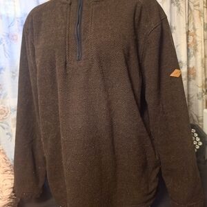 Orvis Brown Half-Zip Men's Sweater